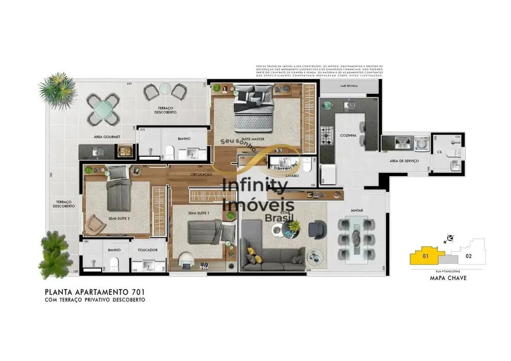 Cobertura, 4 quartos, 238 m² - Foto 3