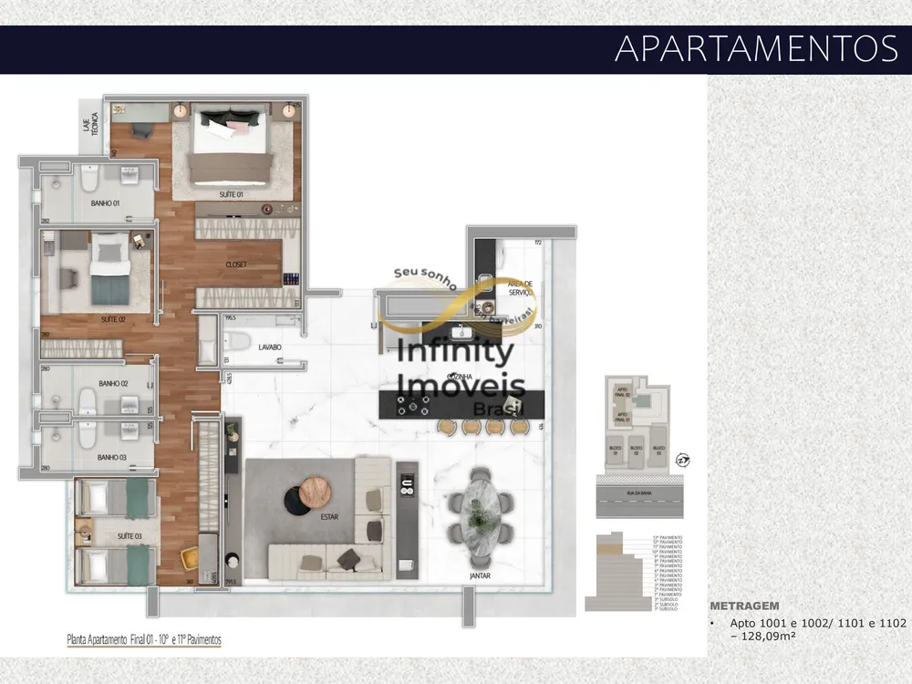 Apartamento, 3 quartos, 109 m² - Foto 4
