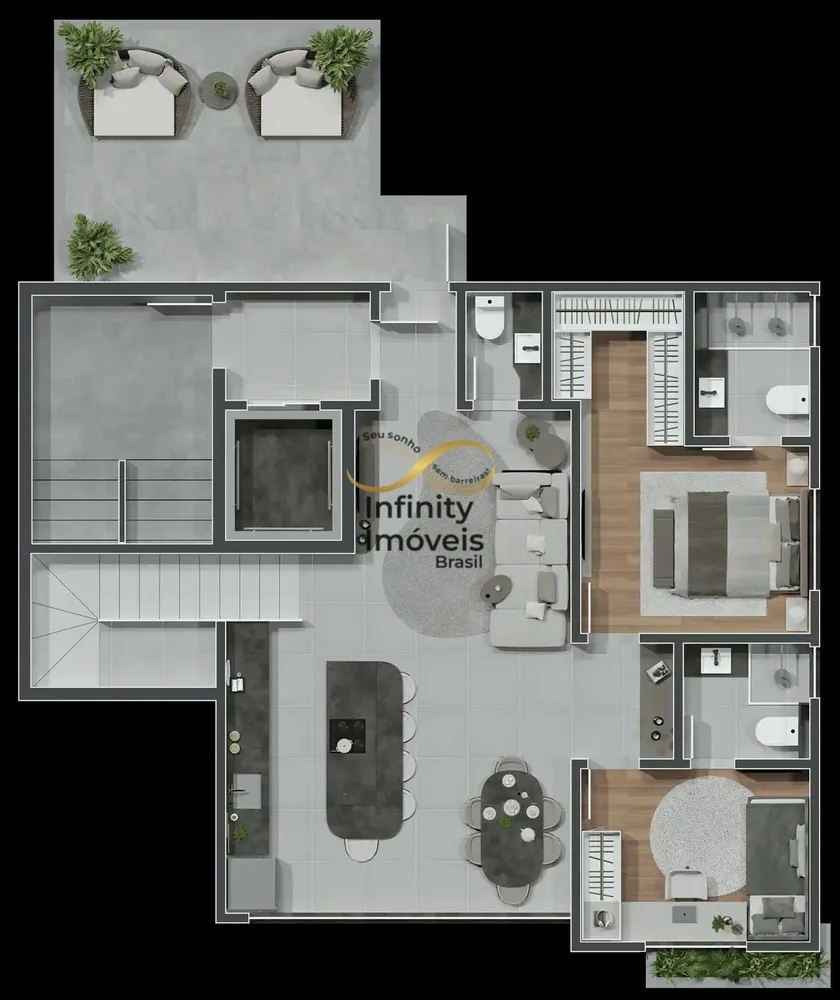 Cobertura, 2 quartos, 127 m² - Foto 3