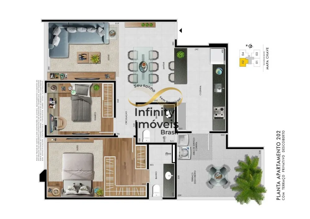 Cobertura, 2 quartos, 132 m² - Foto 4