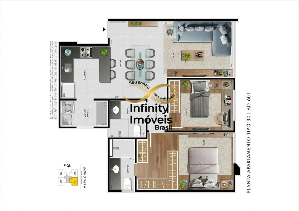 Apartamento, 2 quartos, 78 m² - Foto 2