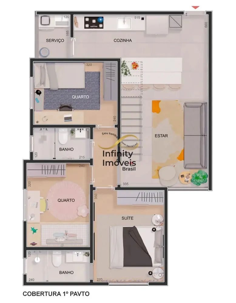 Cobertura, 4 quartos, 50 m² - Foto 1