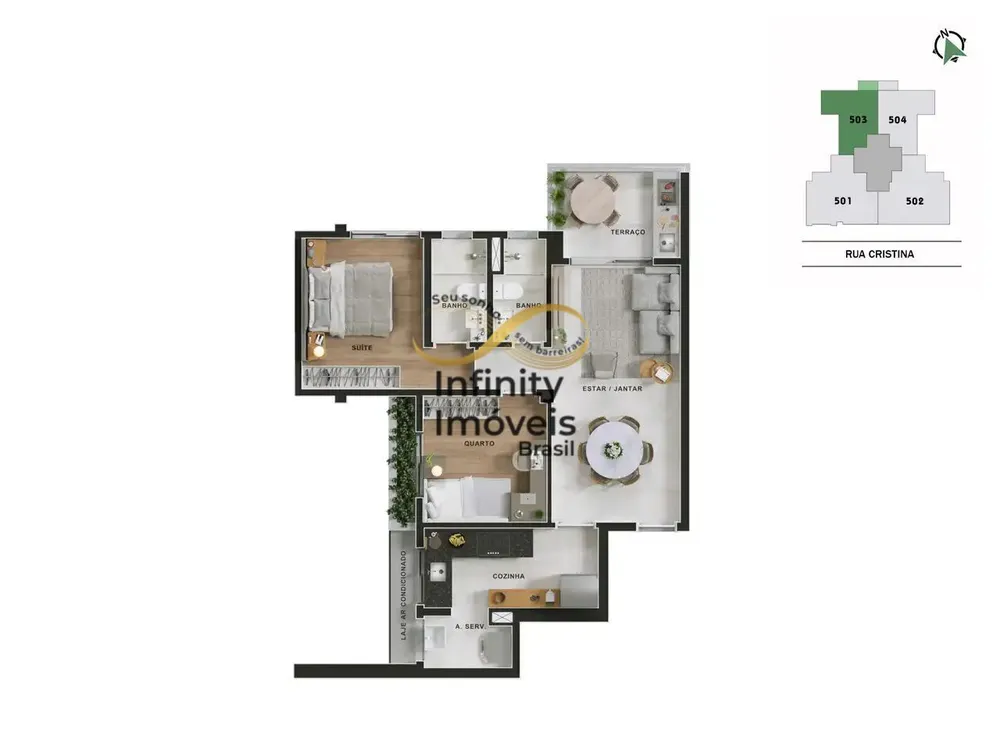 Apartamento, 3 quartos, 93 m² - Foto 3