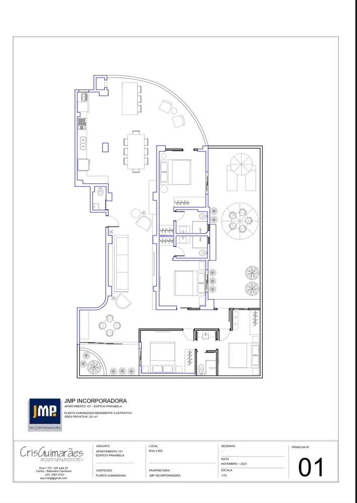 Apartamento, 4 quartos, 201 m² - Foto 1