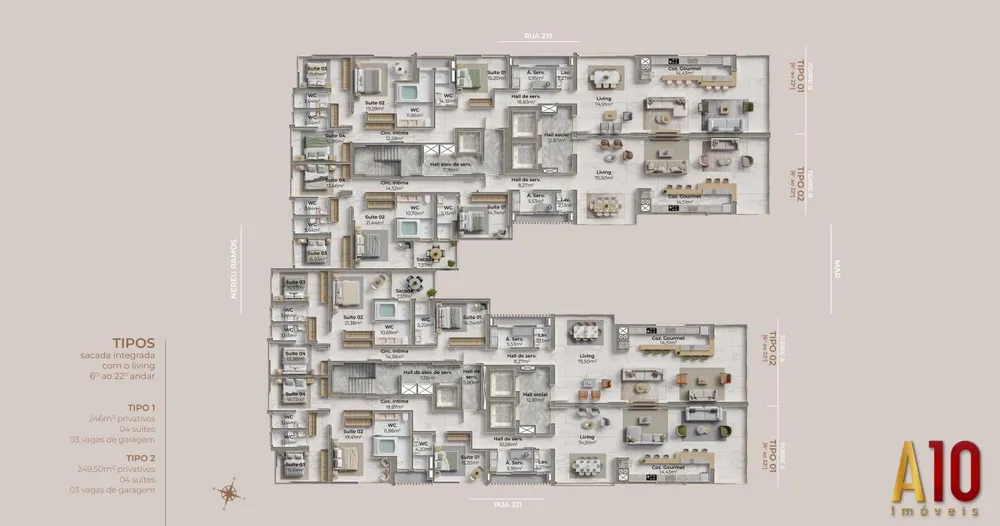Apartamento, 4 quartos, 250 m² - Foto 16