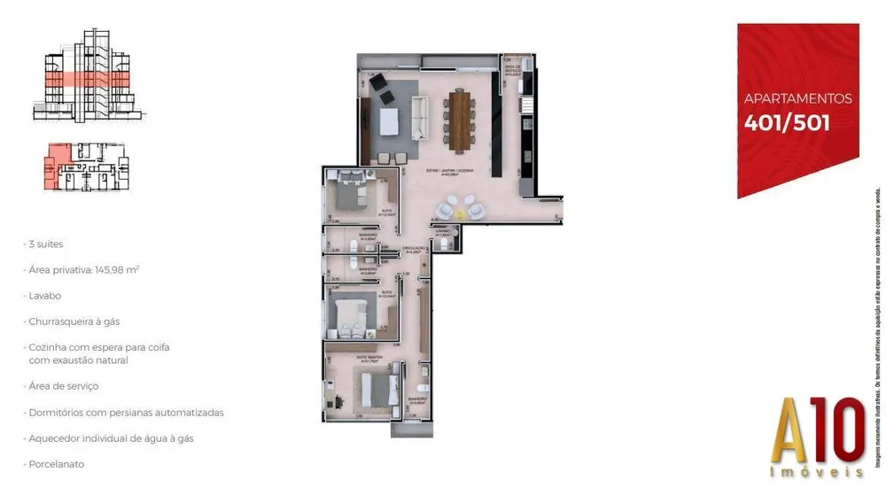 Apartamento, 3 quartos, 145 m² - Foto 14