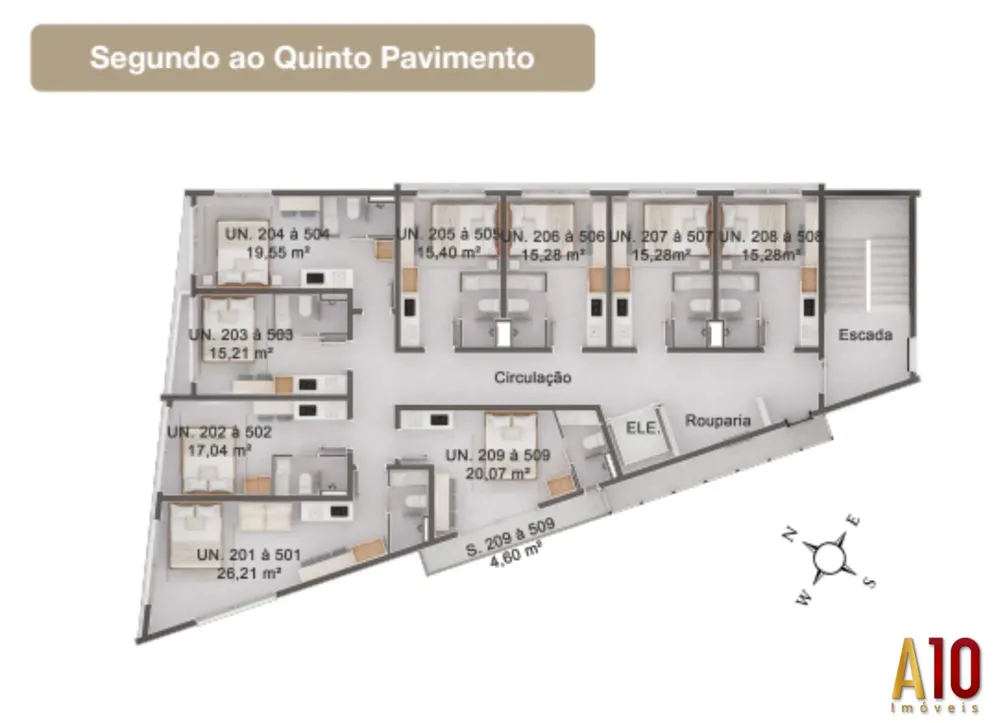 Apartamento, 1 quarto, 15 m² - Foto 16