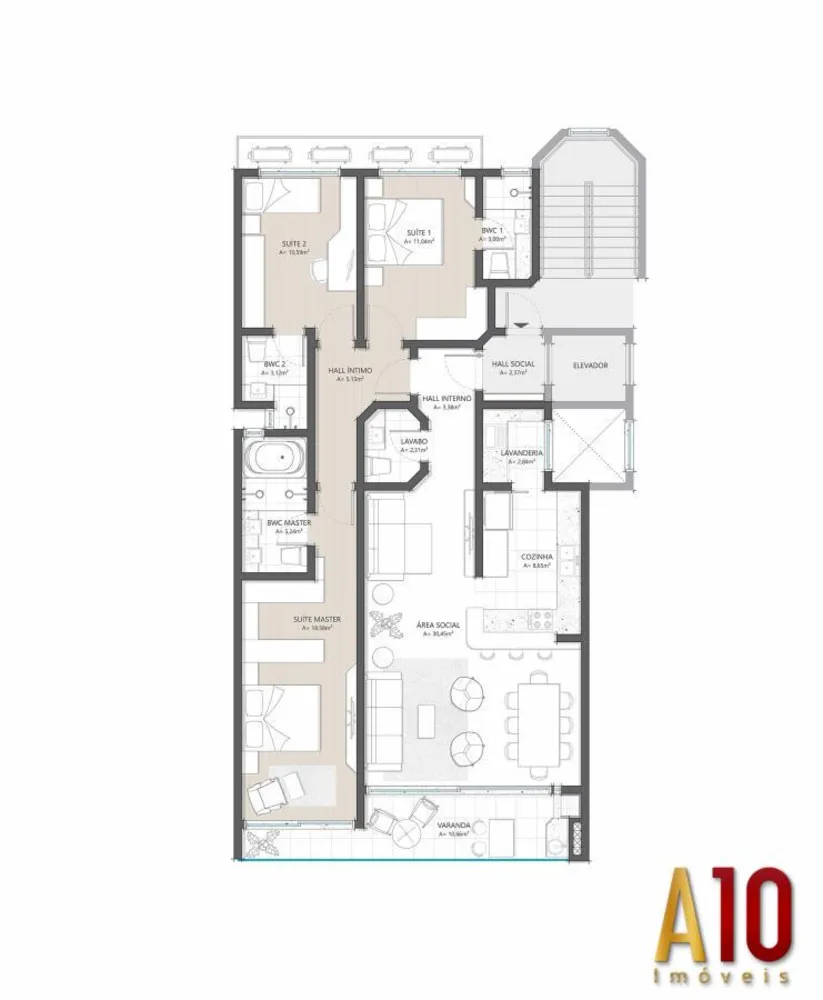 Apartamento, 3 quartos, 133 m² - Foto 20