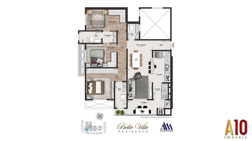 Apartamento, 3 quartos, 105 m² - Foto 10