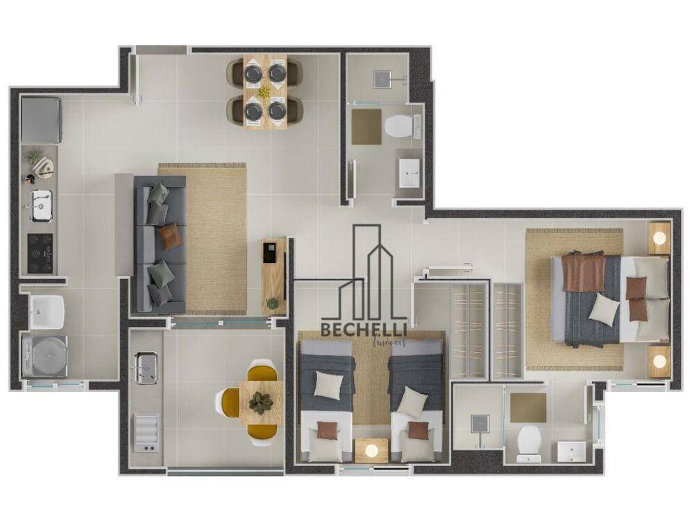 Apartamento, 2 quartos, 58 m² - Foto 8