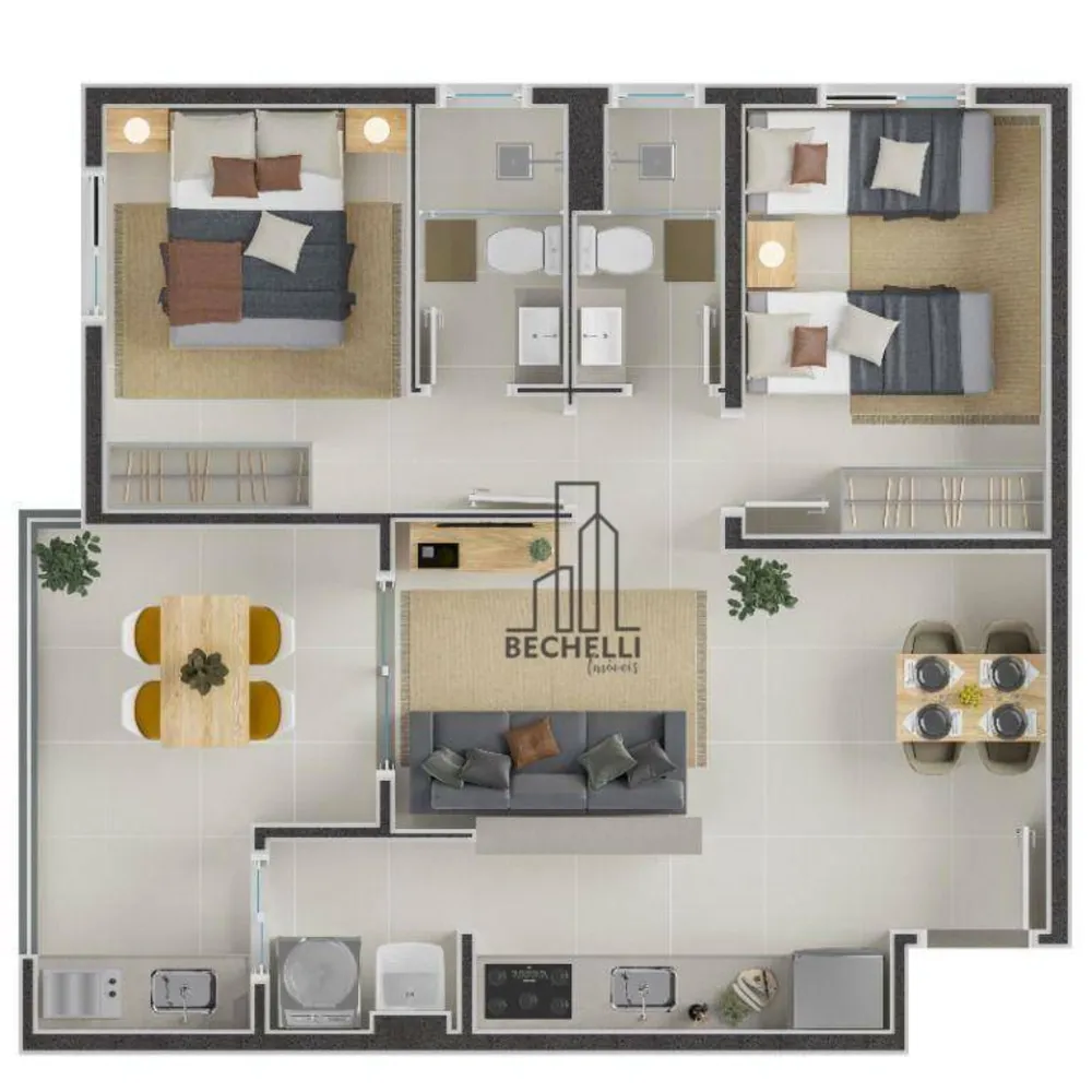 Apartamento, 2 quartos, 69 m² - Foto 8