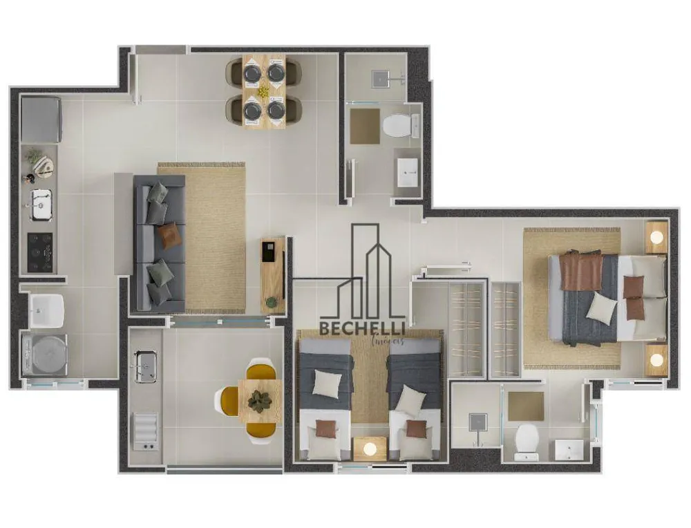 Apartamento, 2 quartos, 61 m² - Foto 17