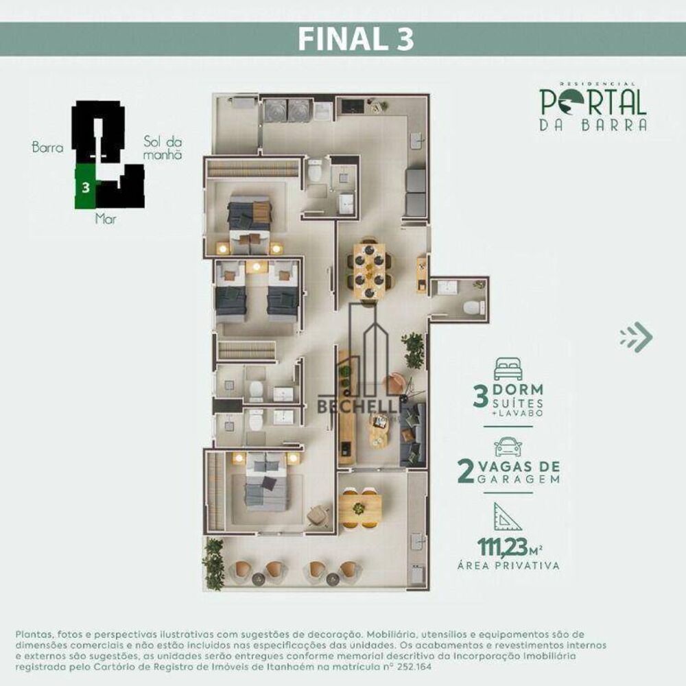 Apartamento, 3 quartos, 111 m² - Foto 12