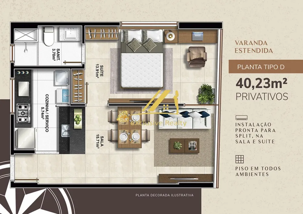 Apartamento, 1 quarto, 40 m² - Foto 14
