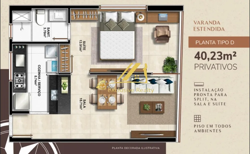 Apartamento, 1 quarto, 40 m² - Foto 3