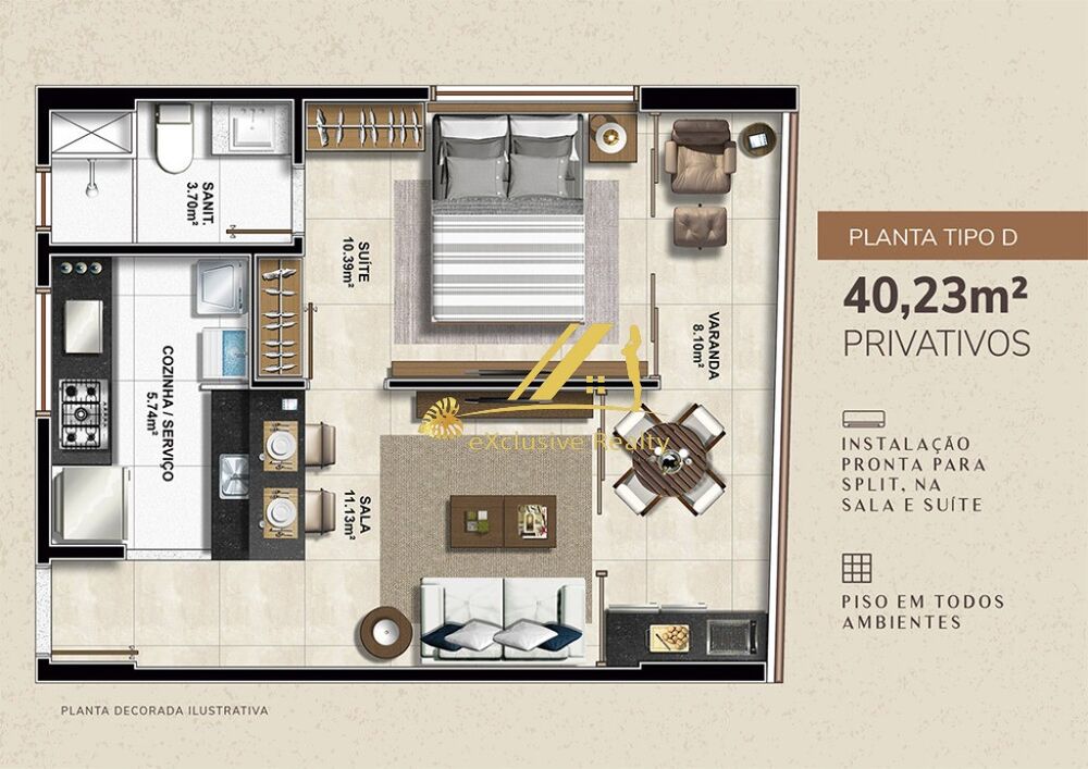 Apartamento, 1 quarto, 40 m² - Foto 4