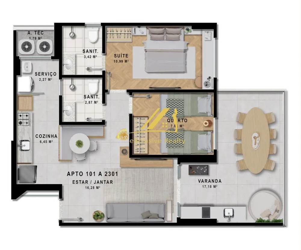 Apartamento, 2 quartos, 61 m² - Foto 8