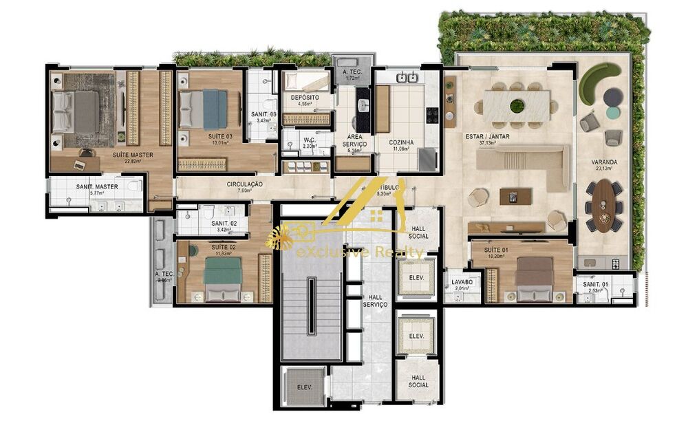 Apartamento, 4 quartos, 217 m² - Foto 4