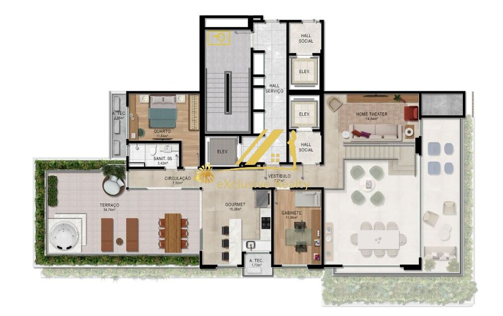 Apartamento, 4 quartos, 217 m² - Foto 3