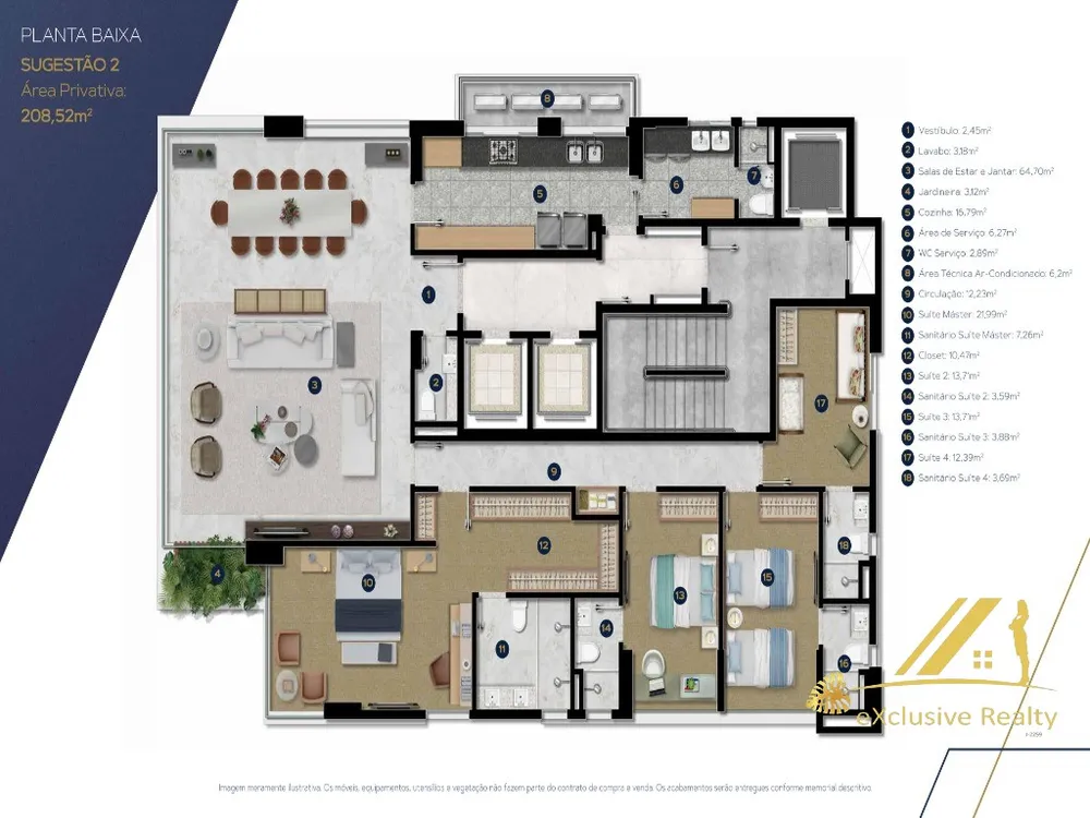 Apartamento, 4 quartos, 208 m² - Foto 13