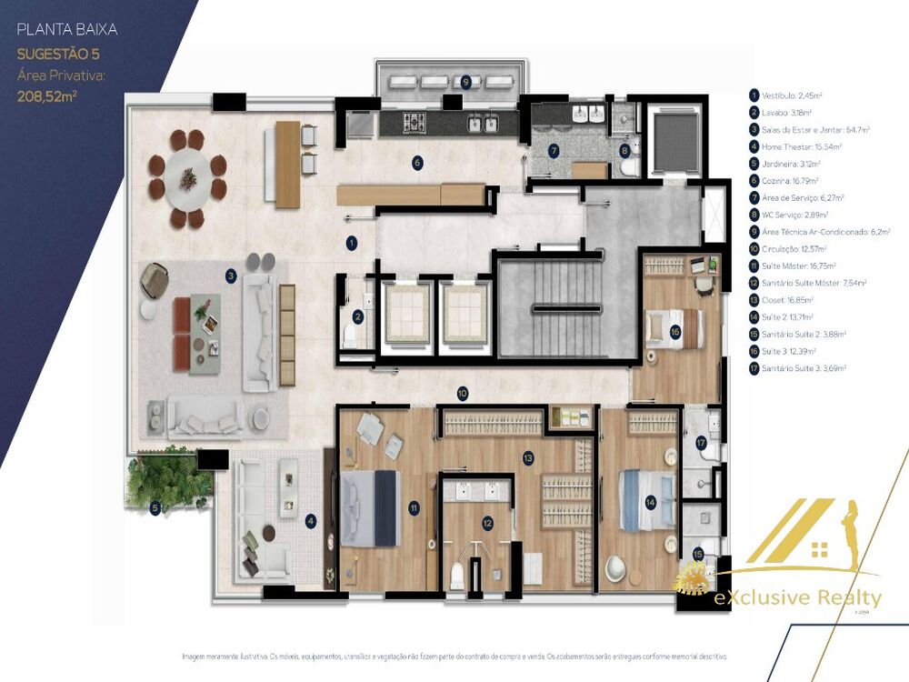 Apartamento, 4 quartos, 208 m² - Foto 4