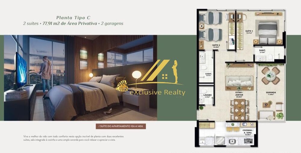 Apartamento, 2 quartos, 84 m² - Foto 7
