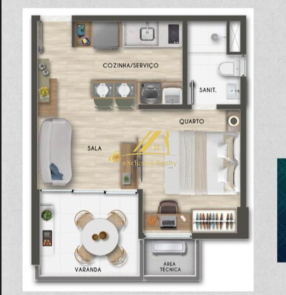 Apartamento, 1 quarto, 34 m² - Foto 17