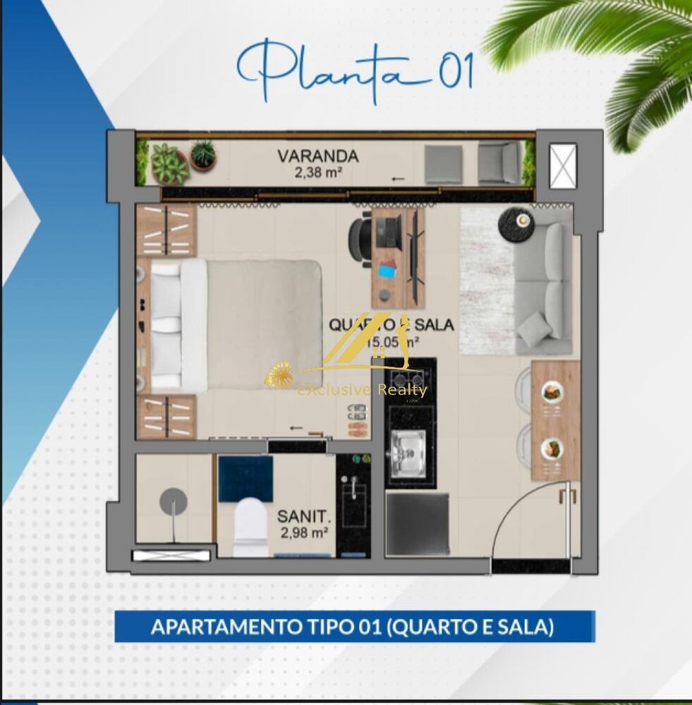 Kitnet-Studio, 21 m² - Foto 7