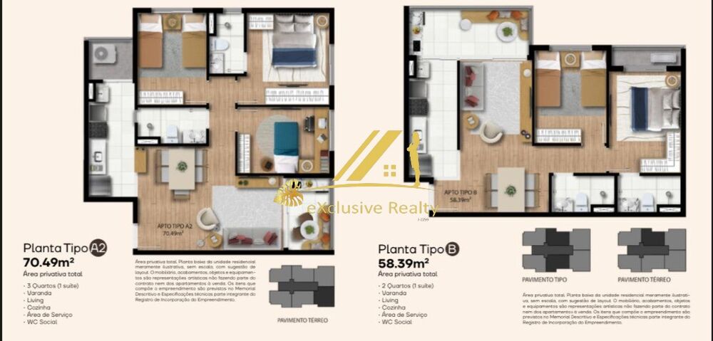 Apartamento à venda com 2 quartos, 58m² - Foto 4
