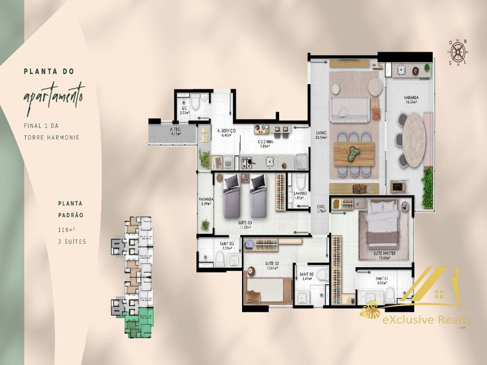 Apartamento, 3 quartos, 116 m² - Foto 21