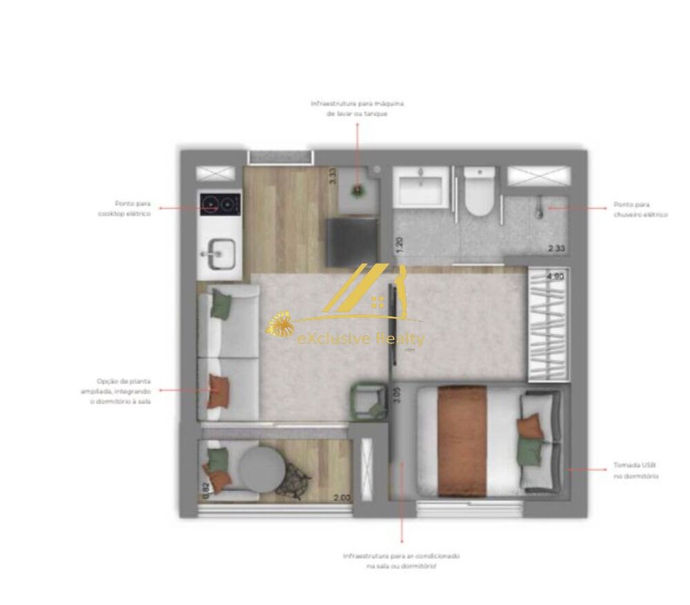 Apartamento, 1 quarto, 24 m² - Foto 11