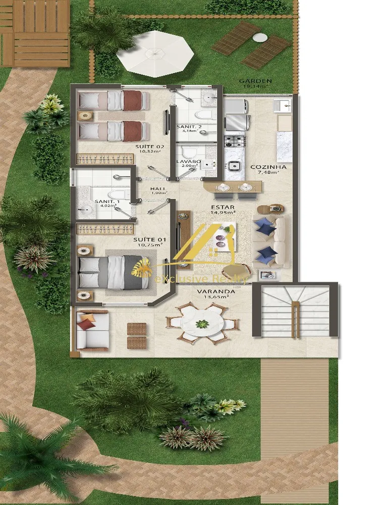 Apartamento, 2 quartos, 69 m² - Foto 3