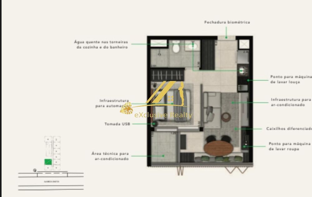 Apartamento, 1 quarto, 34 m² - Foto 10