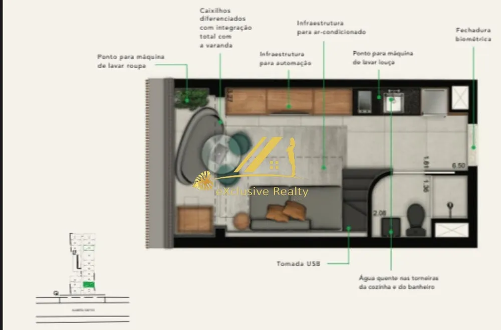 Apartamento, 1 quarto, 34 m² - Foto 7