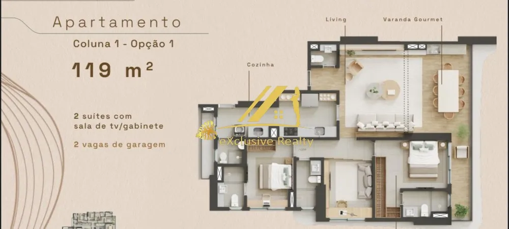 Apartamento, 3 quartos, 119 m² - Foto 8
