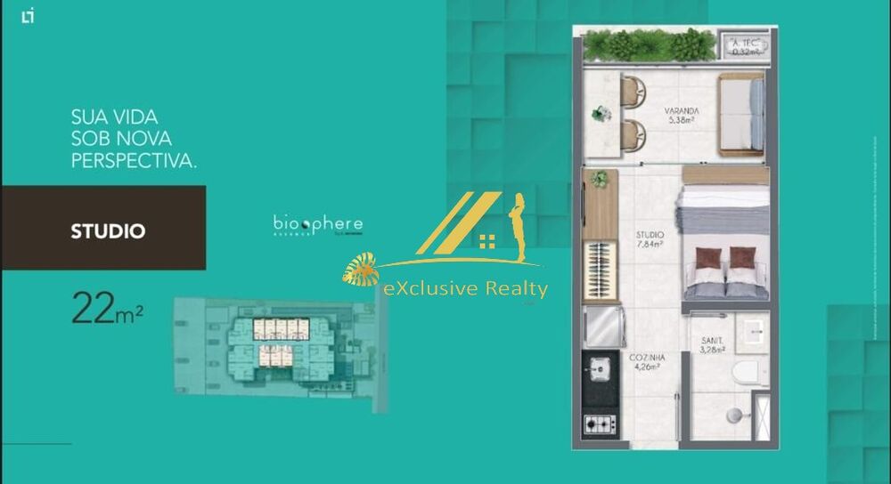 Kitnet-Studio, 22 m² - Foto 9