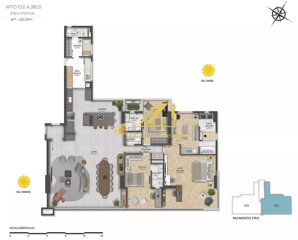 Apartamento, 4 quartos, 222 m² - Foto 3
