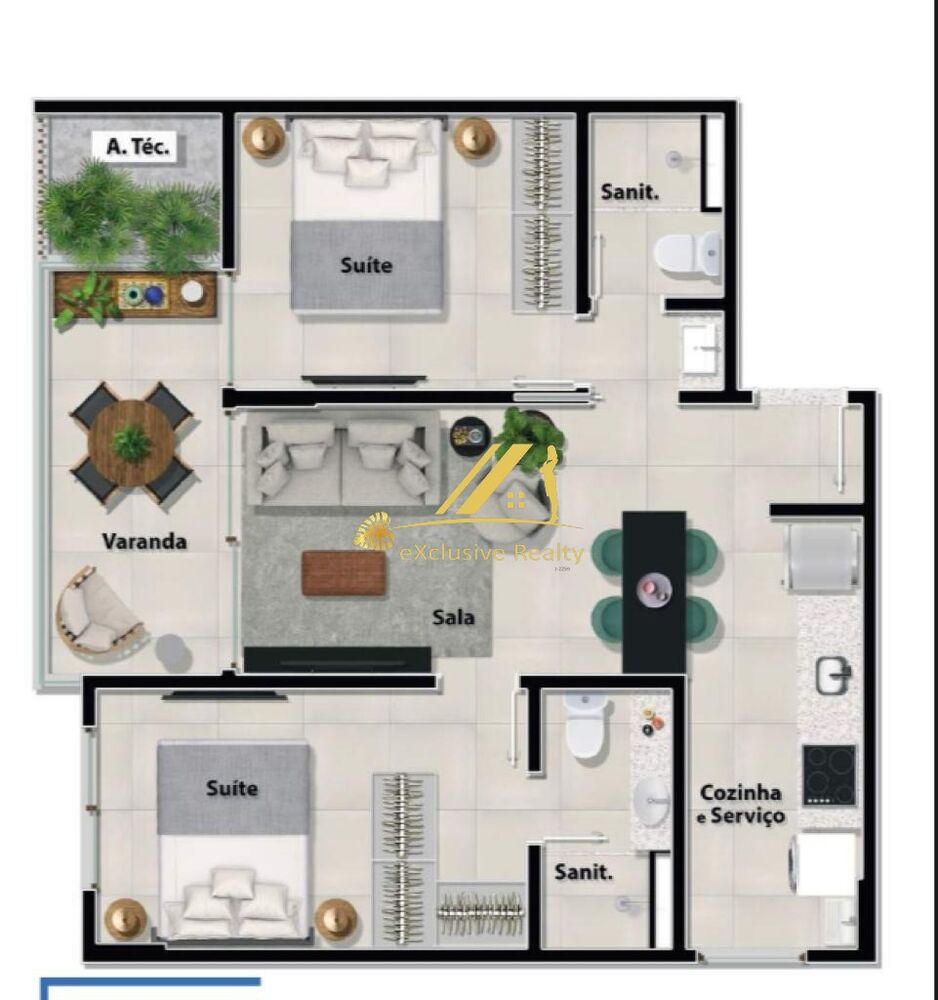 Apartamento, 2 quartos, 58 m² - Foto 7