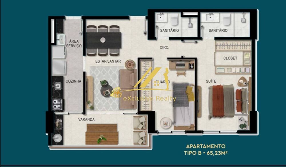 Apartamento, 2 quartos, 65 m² - Foto 8