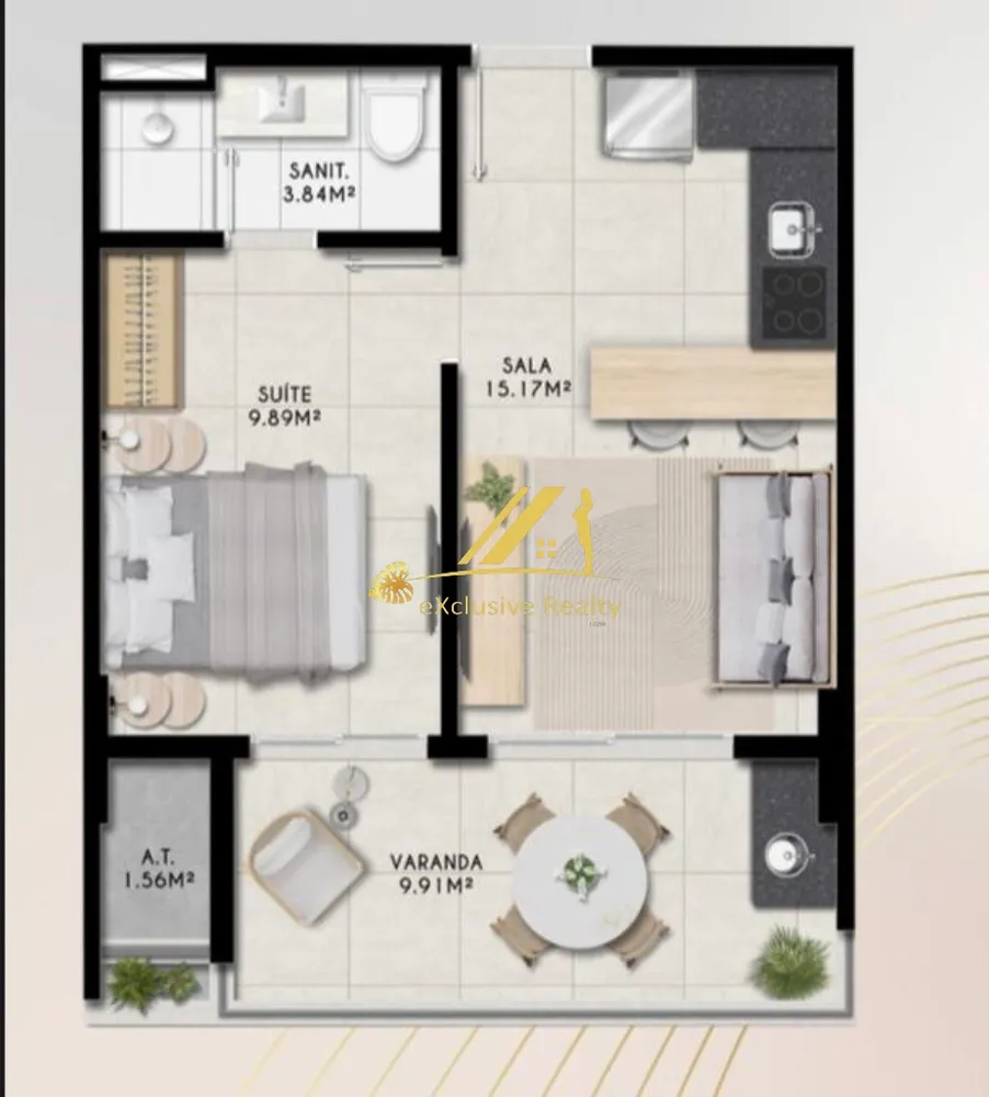 Kitnet-Studio, 28 m² - Foto 22