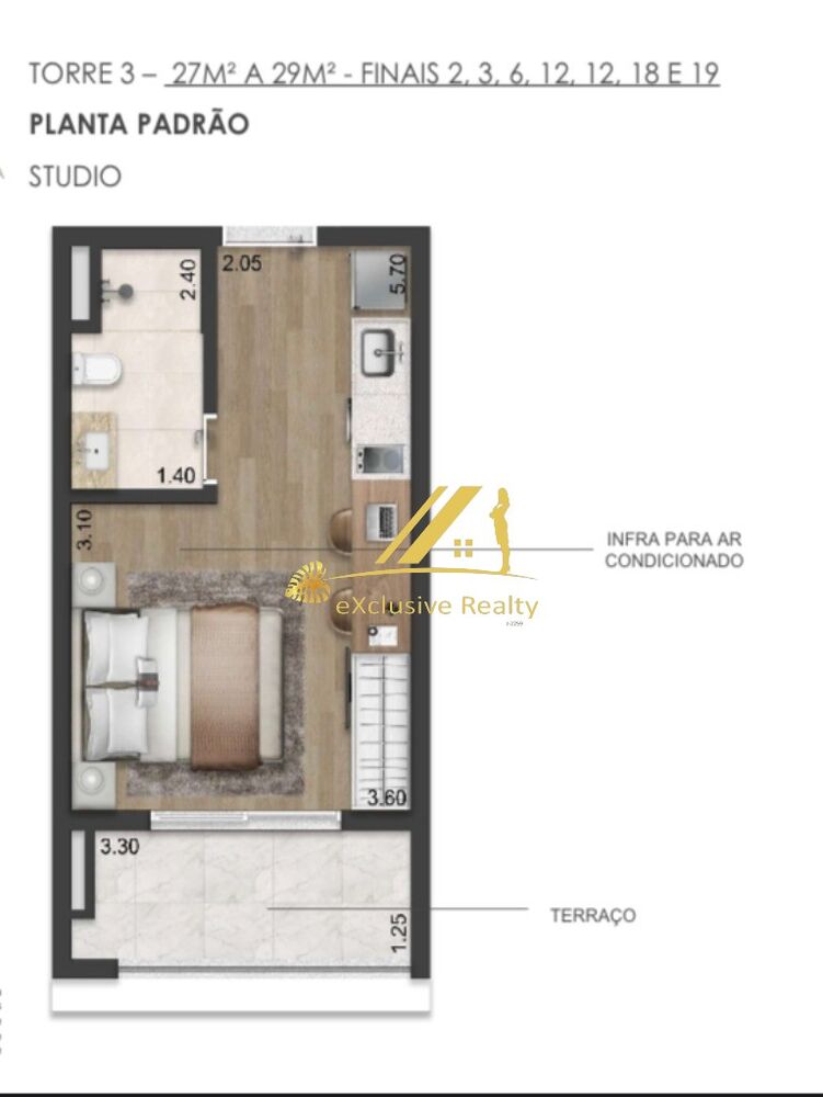 Kitnet-Studio, 28 m² - Foto 21