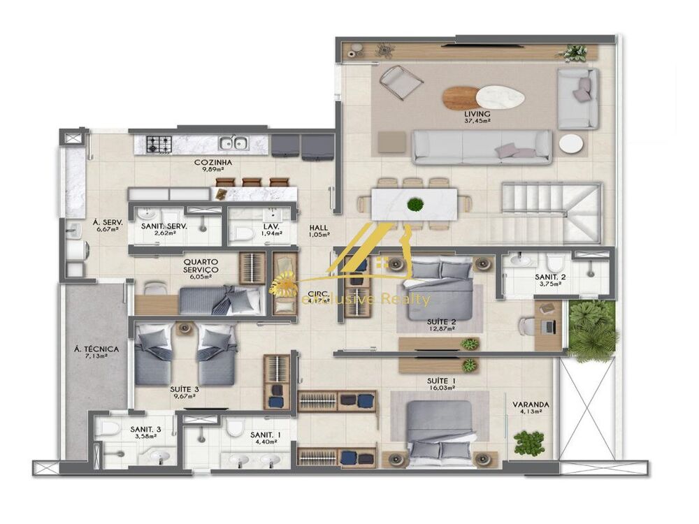 Apartamento, 3 quartos, 133 m² - Foto 6