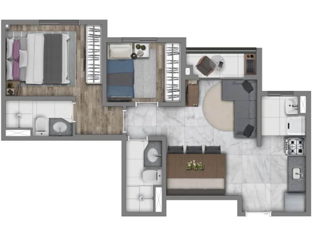 Apartamento, 3 quartos, 93 m² - Foto 3