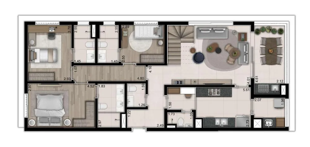 Apartamento, 3 quartos, 316 m² - Foto 3