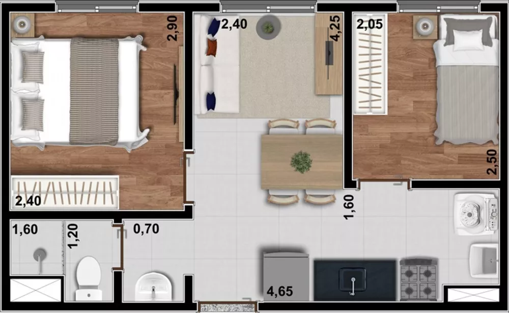 Apartamento, 2 quartos, 32 m² - Foto 25