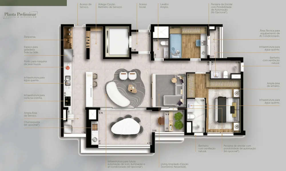Apartamento, 4 quartos, 171 m² - Foto 2