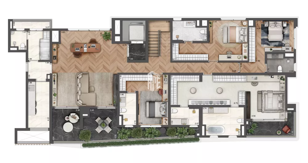 Apartamento, 4 quartos, 156 m² - Foto 2