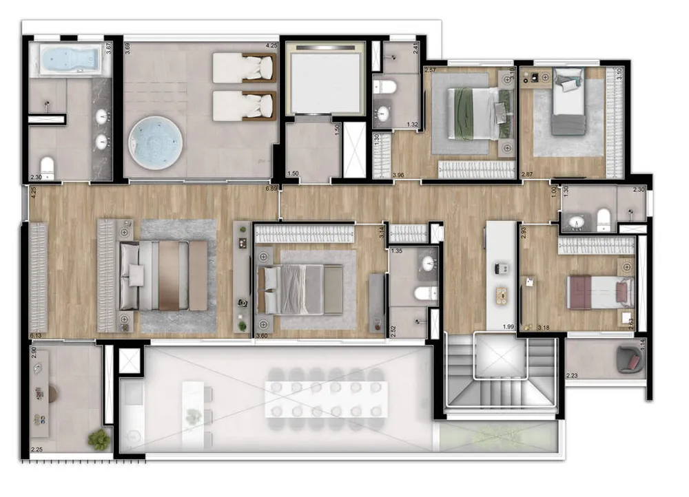 Apartamento, 4 quartos, 187 m² - Foto 4