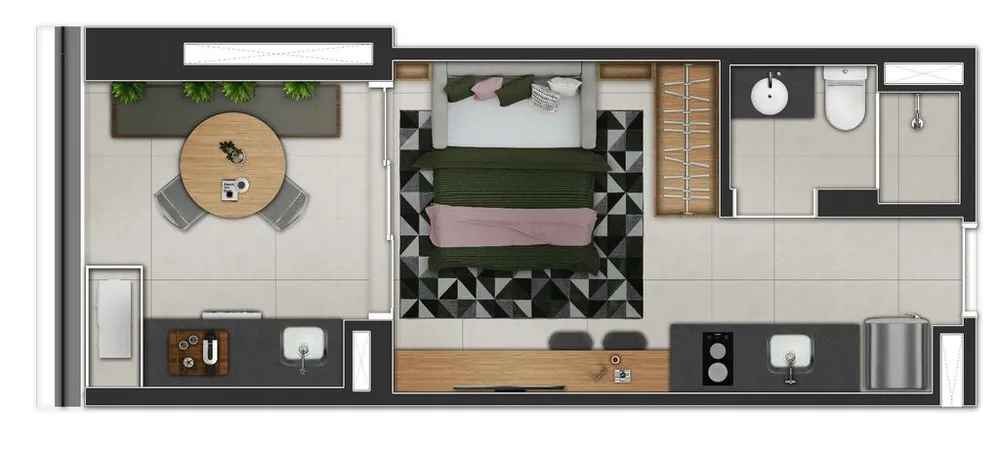 Apartamento, 1 quarto, 29 m² - Foto 4