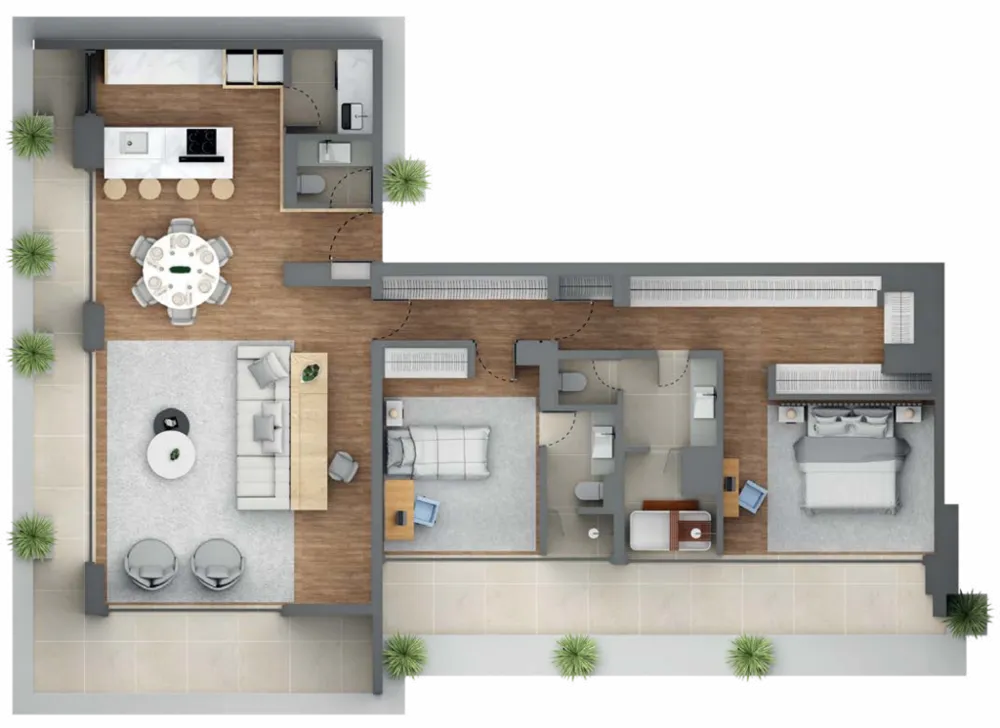Apartamento, 1 quarto, 91 m² - Foto 3